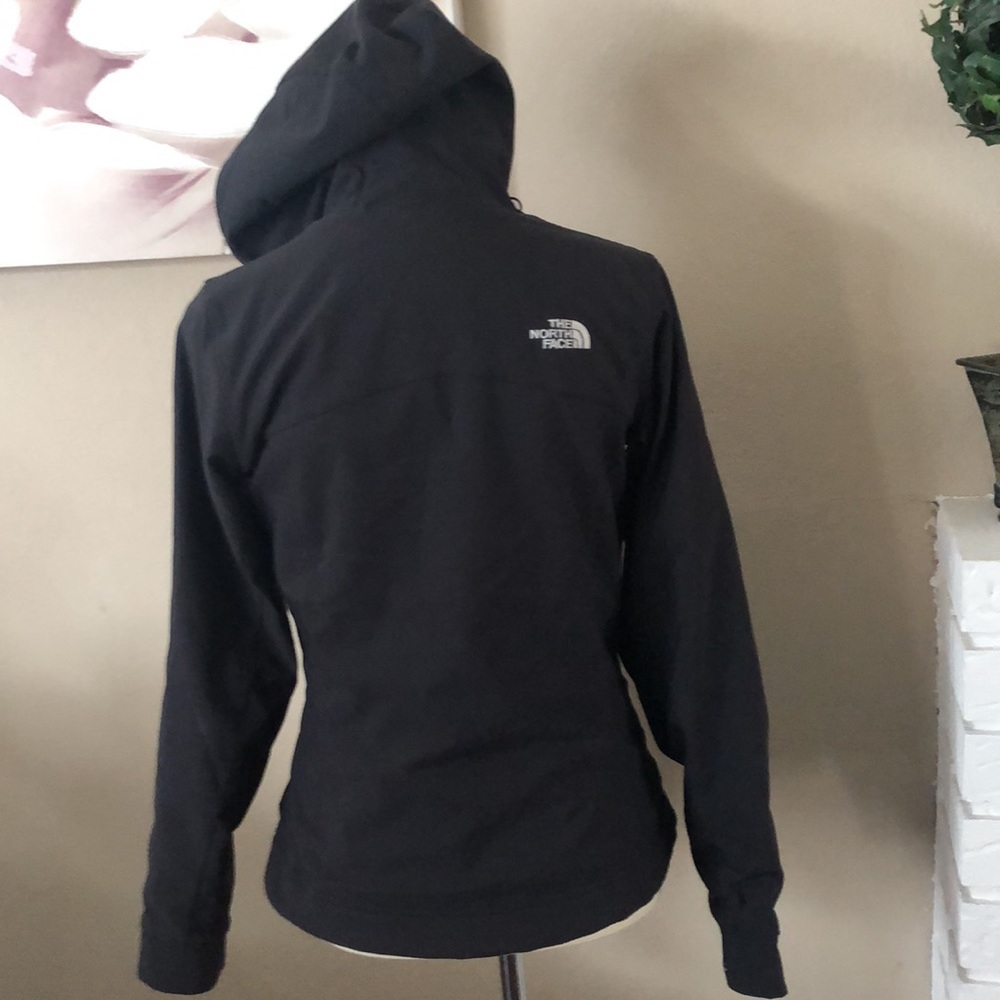 The north face black fleece lined fitted zipper pockets jacket - Picture 4 of 14